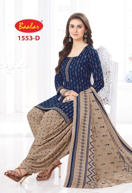 Baalar 1553 A To F Daily Wear Wholesale Printed Cotton Dress Material